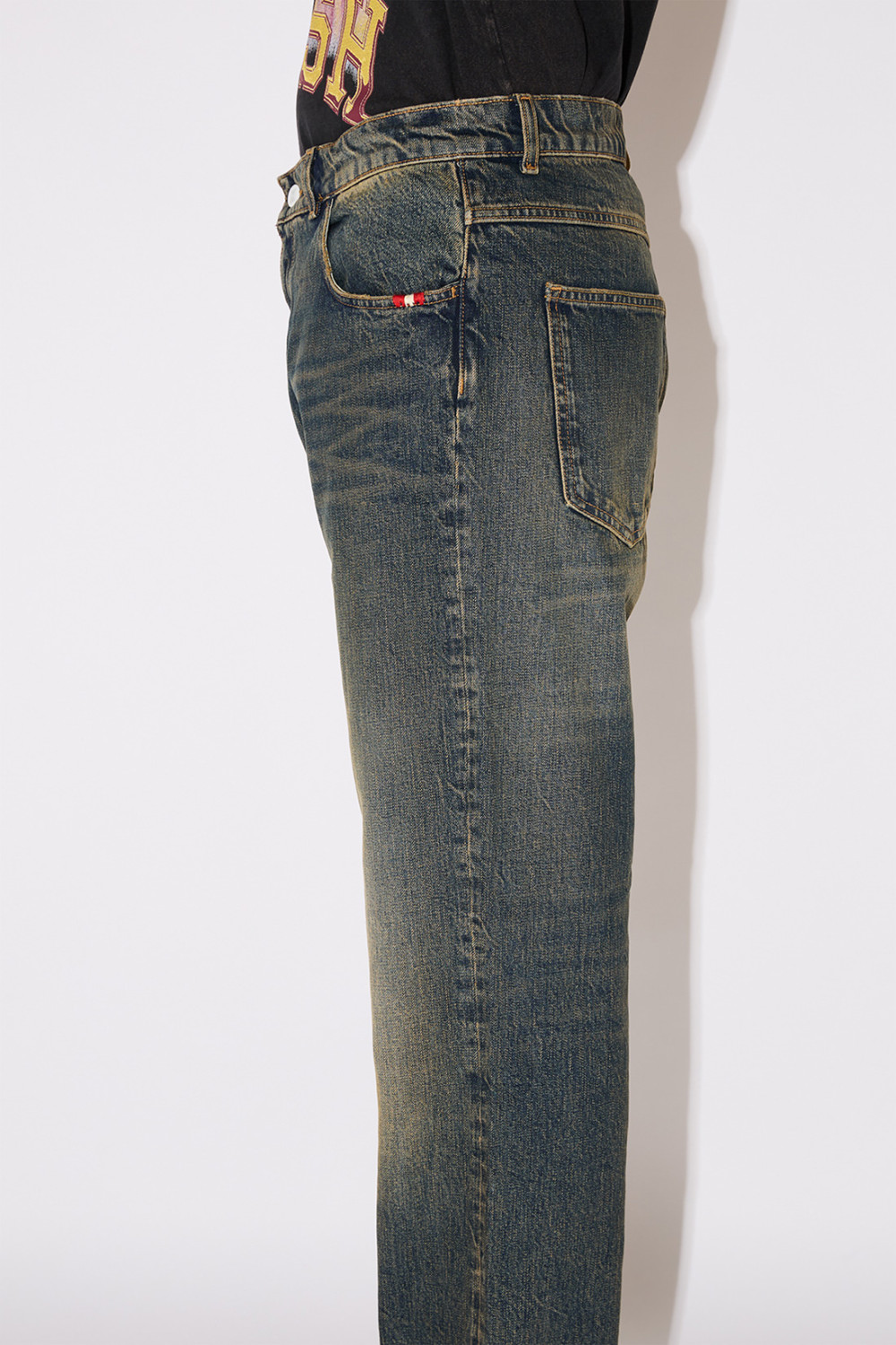 AMISH: JAMES OVER FLOOR RED JEANS
