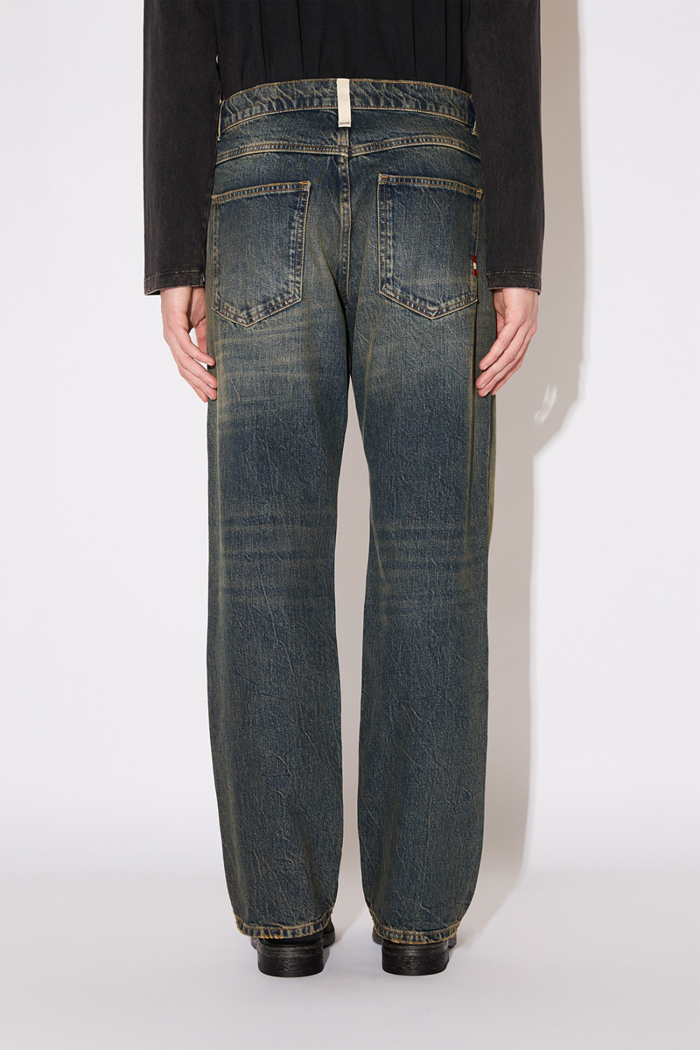 AMISH: JAMES OVER FLOOR RED JEANS