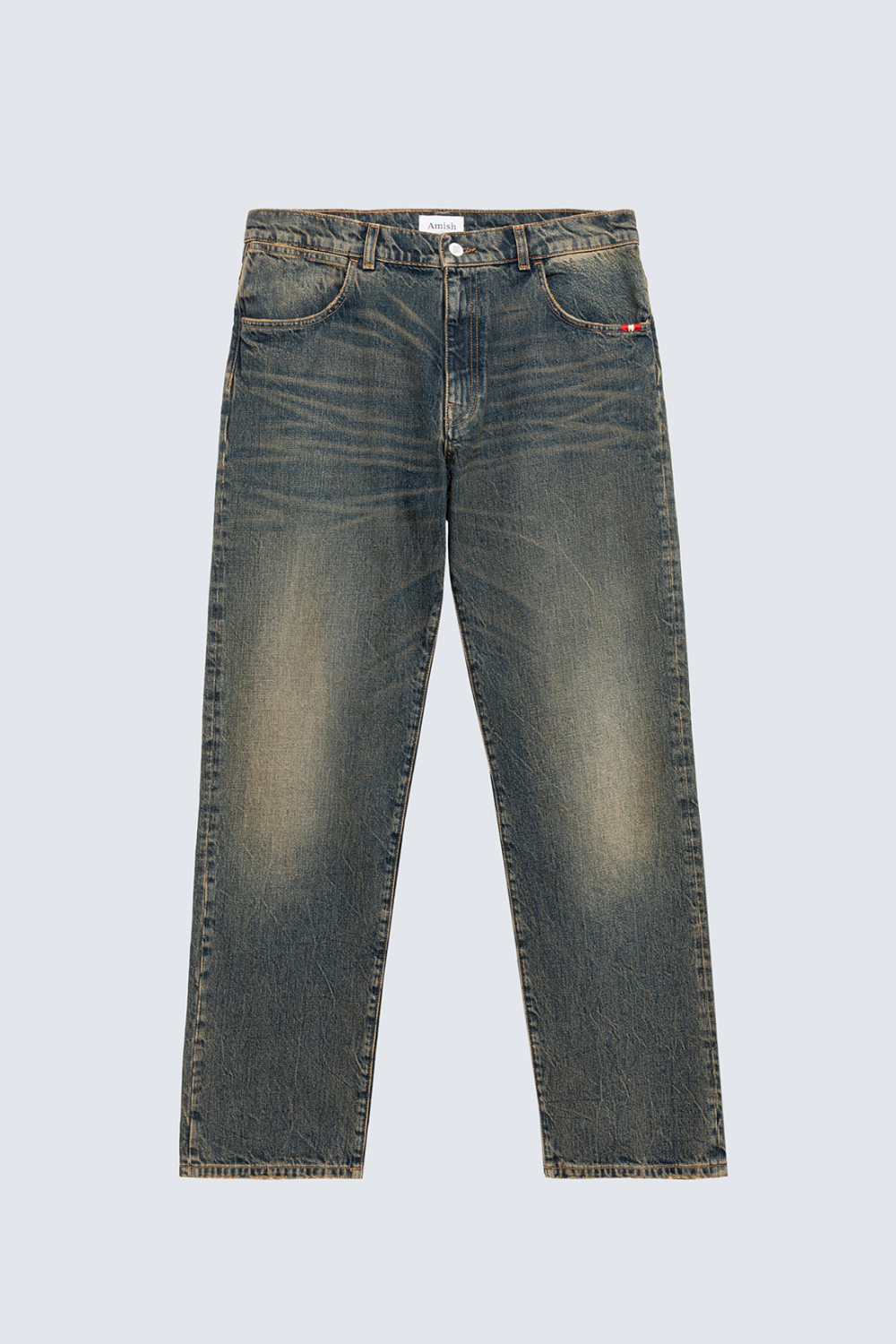 AMISH: JAMES OVER FLOOR RED JEANS