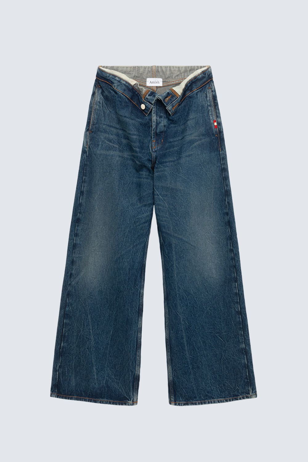 AMISH: AZUL ROLL UP JEANS