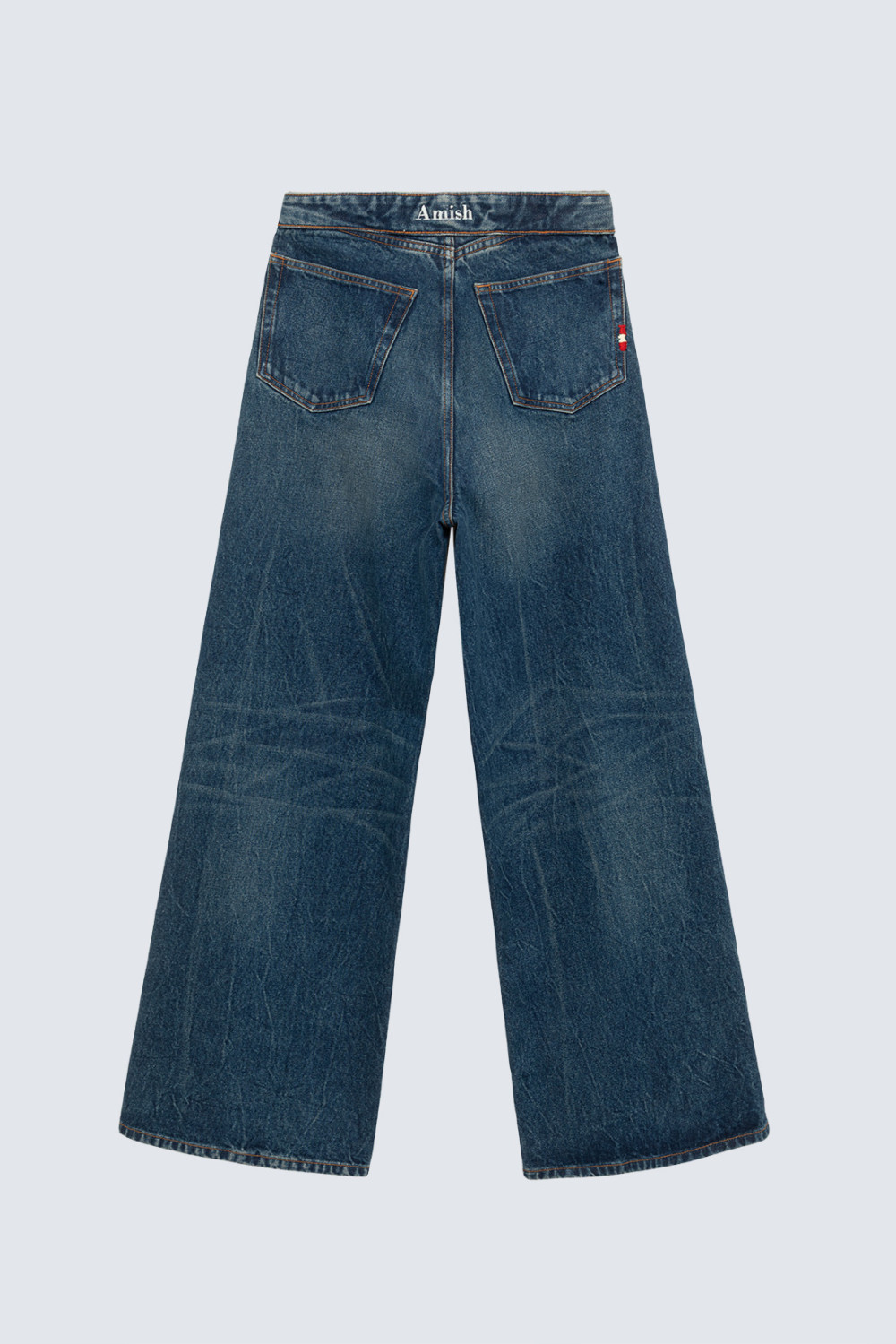 AMISH: AZUL ROLL UP JEANS