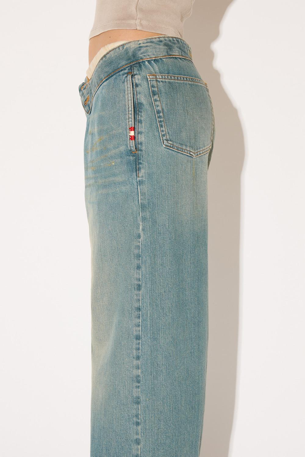 AMISH: GOLD FINGER ROLL UP JEANS