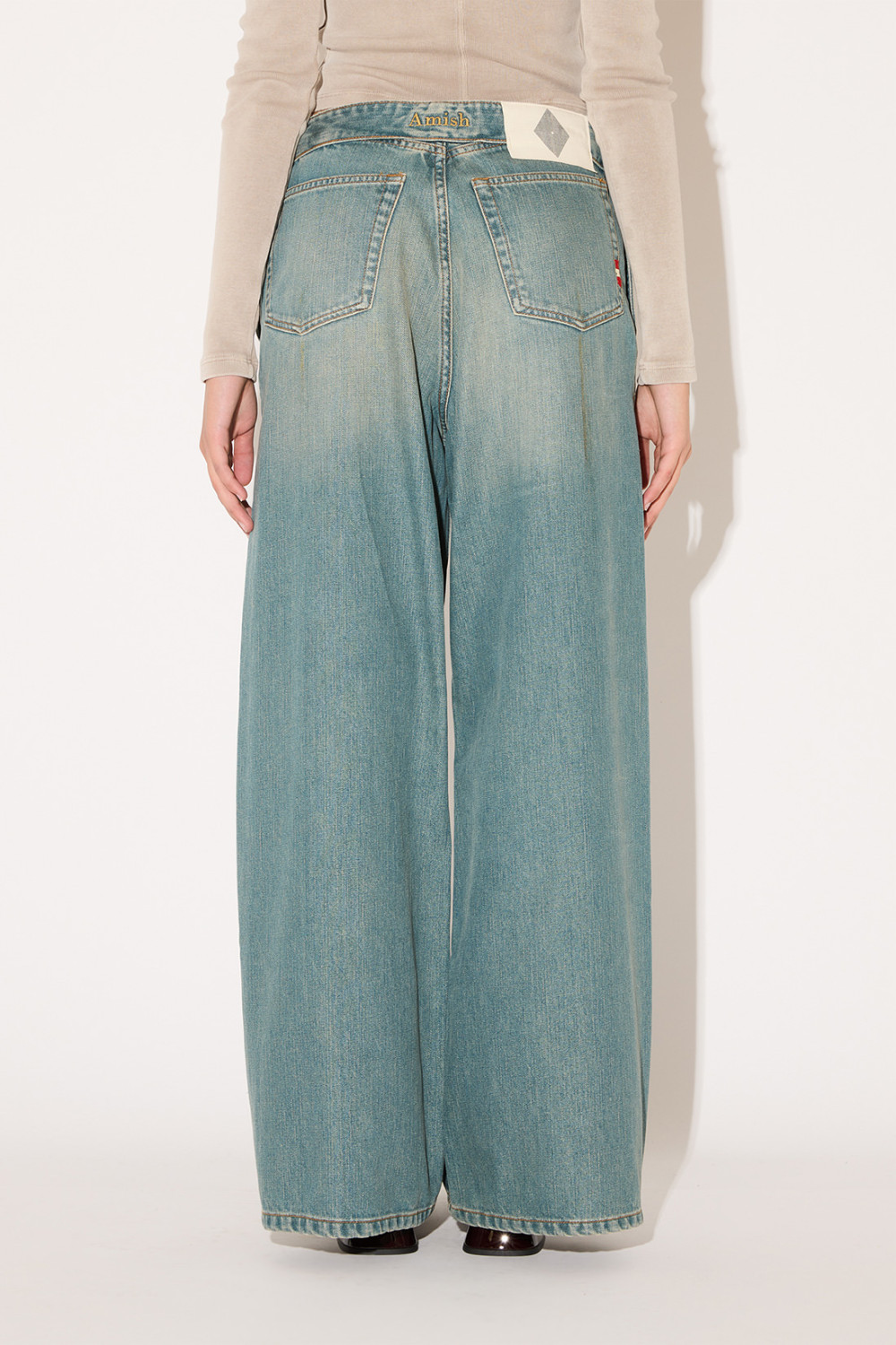 AMISH: GOLD FINGER ROLL UP JEANS