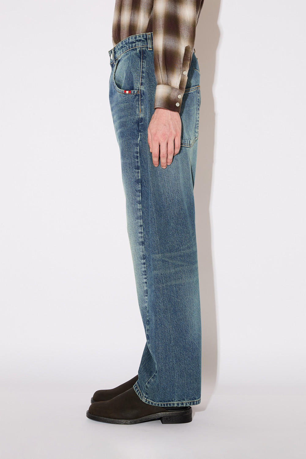 AMISH: JEANS TWIST OVER FLOOR GREEN