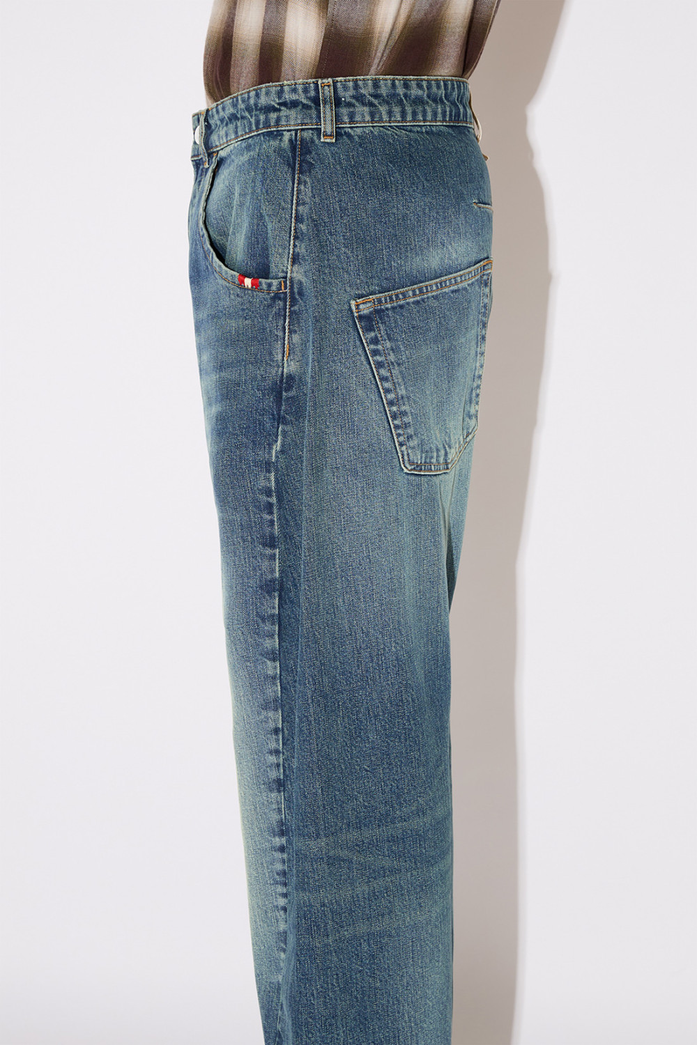 AMISH: JEANS TWIST OVER FLOOR GREEN