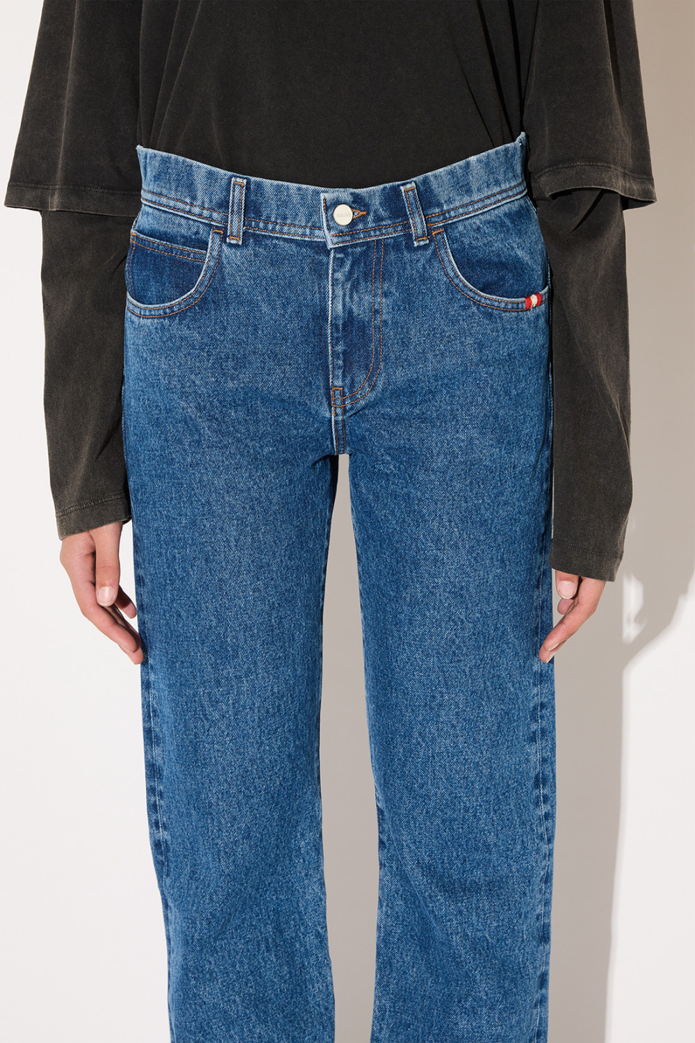 AMISH: STONE WASH TYRA JEANS