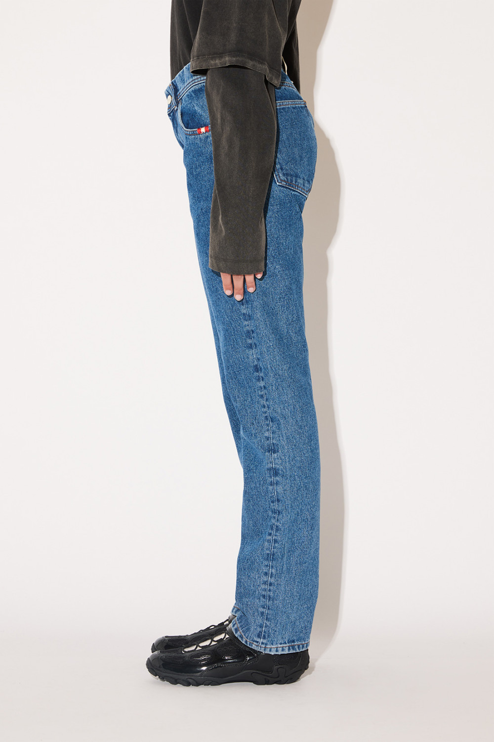 AMISH: STONE WASH TYRA JEANS