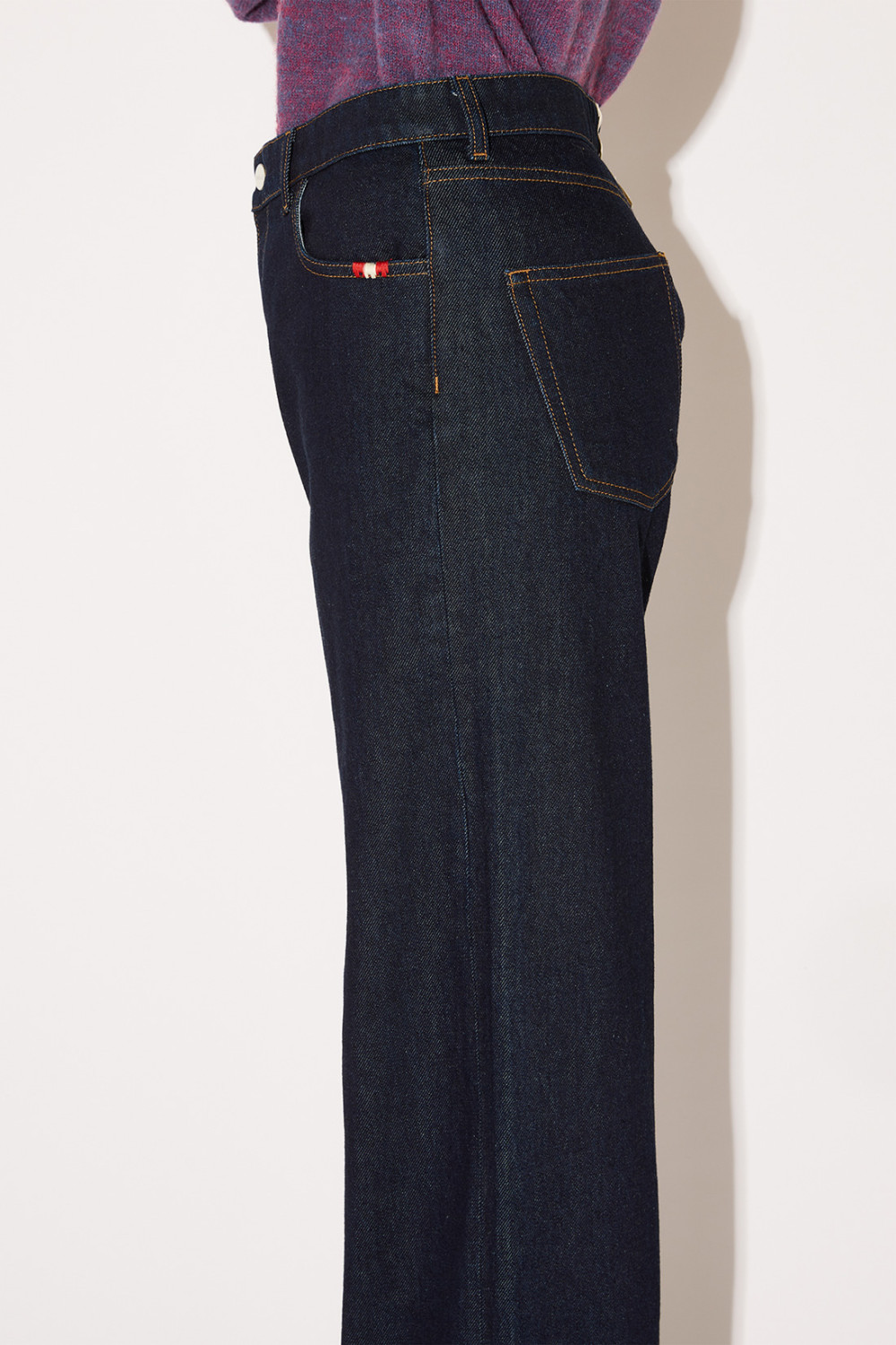 AMISH: TURN RAW WIDER JEANS