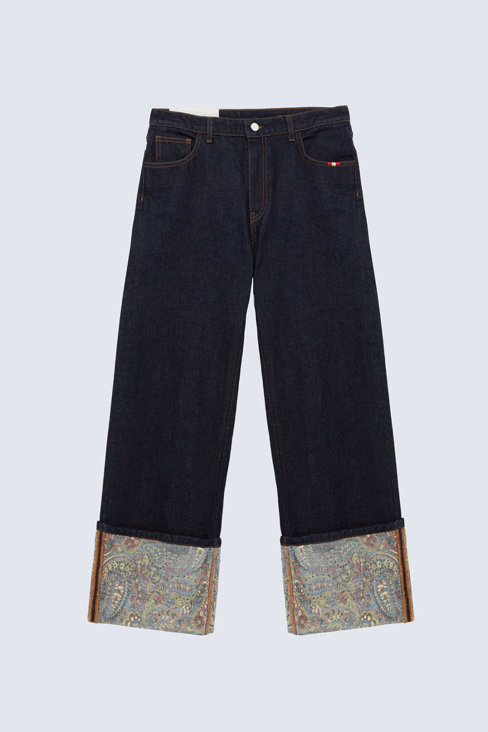 AMISH: TURN RAW WIDER JEANS