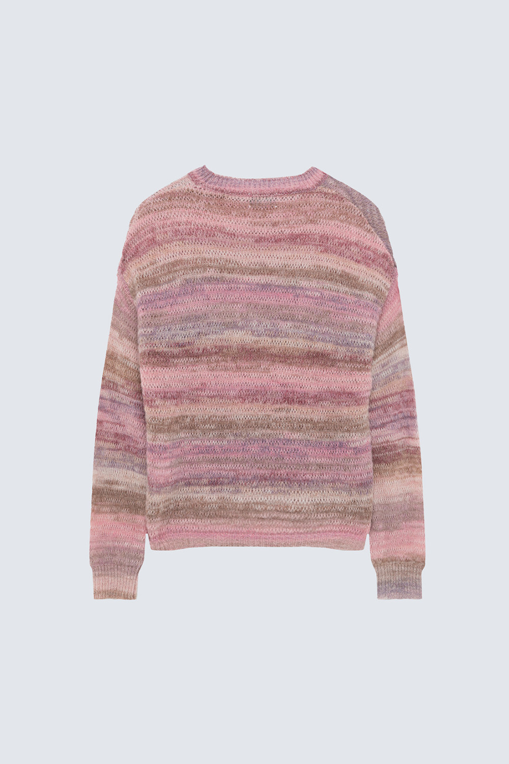 AMISH: MAGLIA BOHO GIROCOLLO IN MISTO ALPACA E LANA