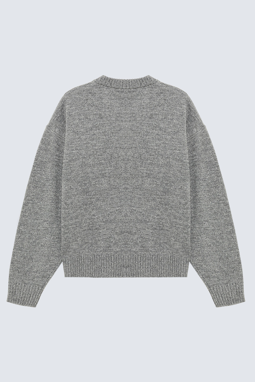 AMISH: CREW NECK SWEATER WITH LOGO