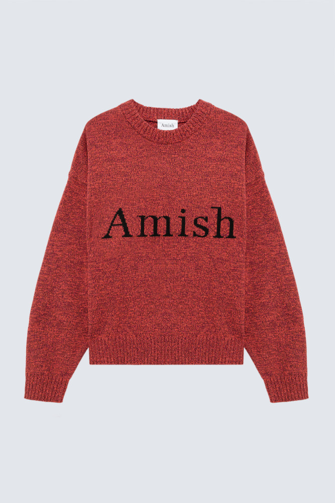 CREW NECK SWEATER WITH LOGO