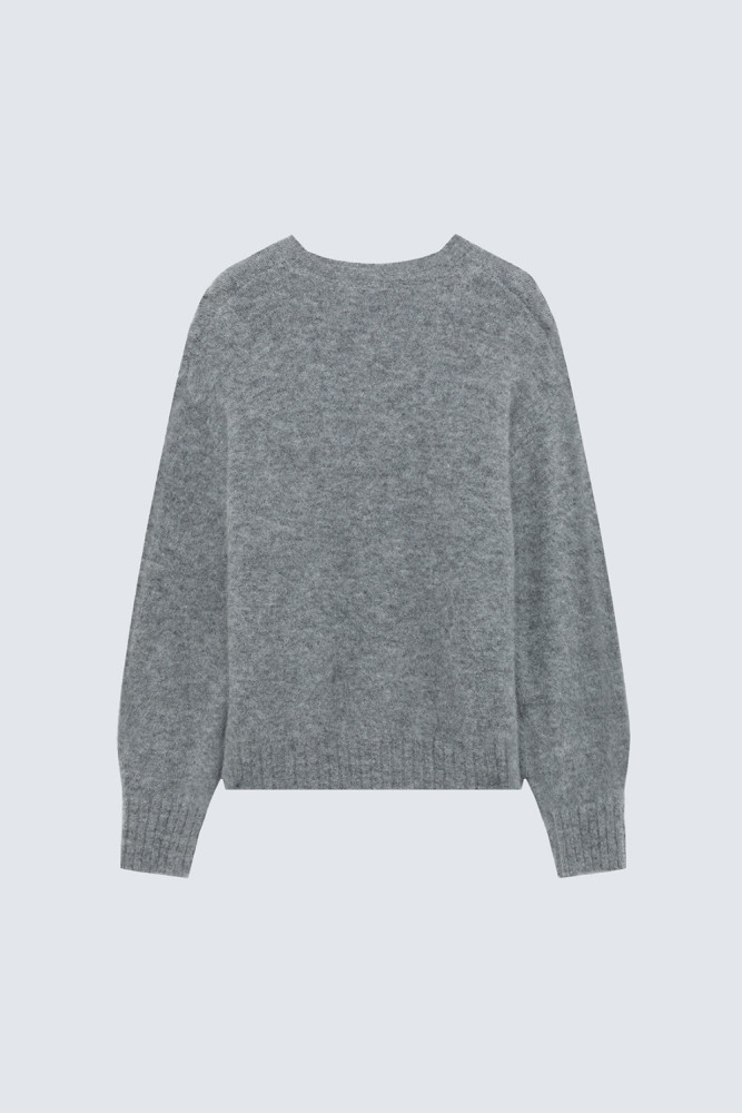 MAGLIA GIROCOLLO CROPPED IN MISTO LANA