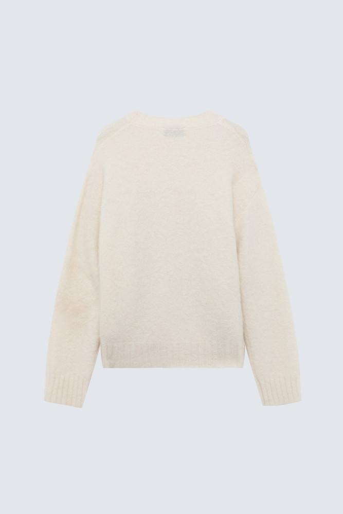 MAGLIA GIROCOLLO CROPPED IN MISTO LANA