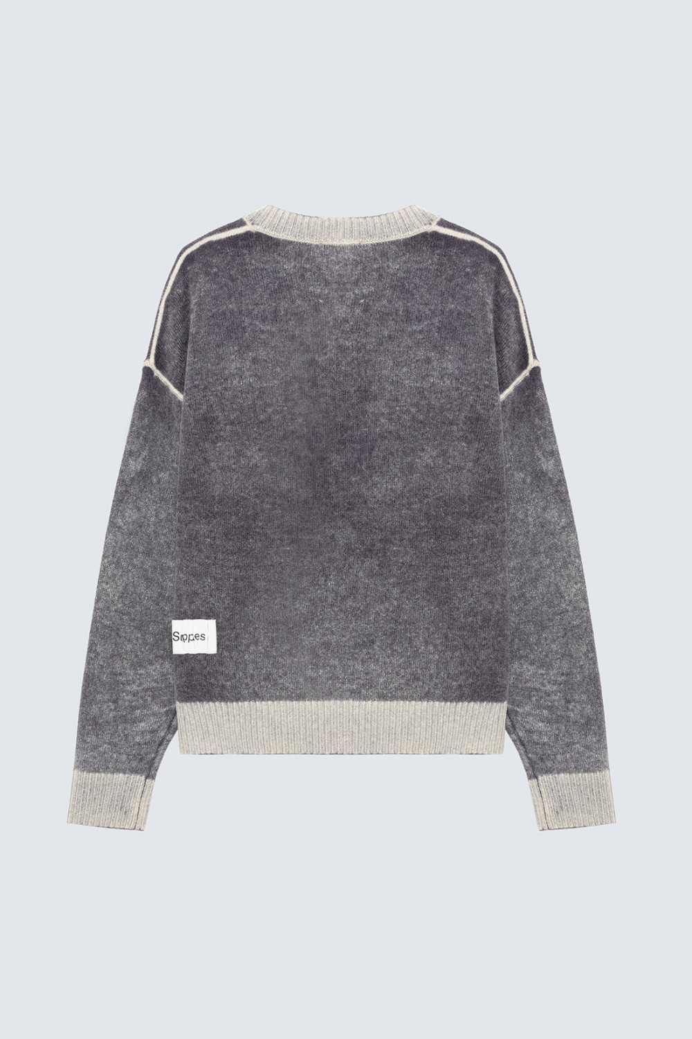AMISH: CREW NECK SWEATER IN WOOL