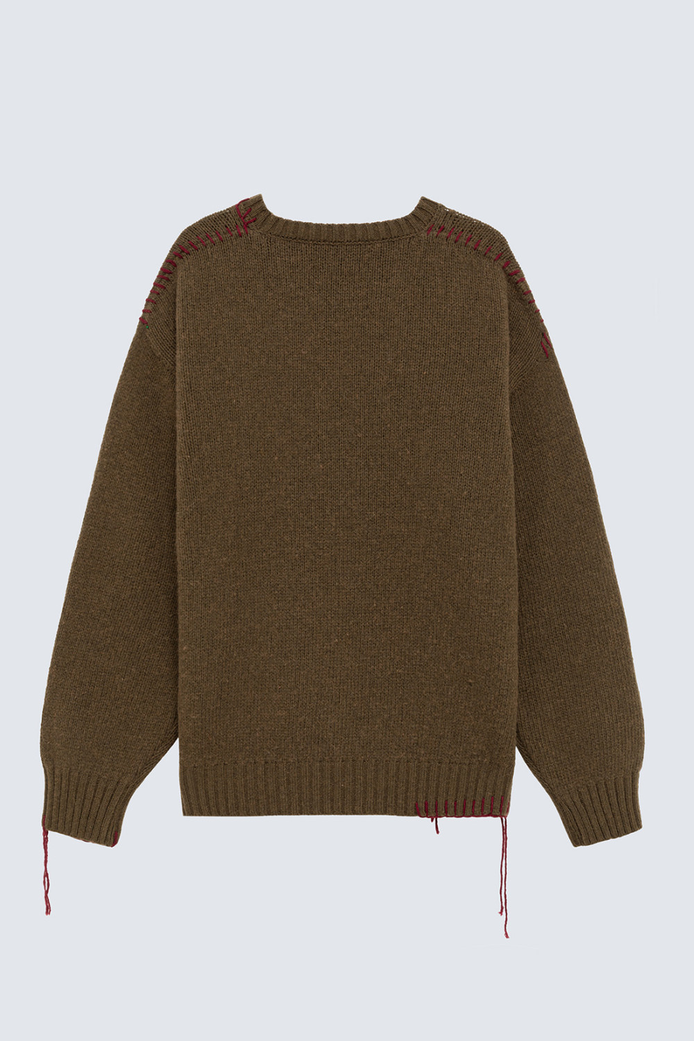 AMISH: MAGLIA GIROCOLLO IN MISTO LANA