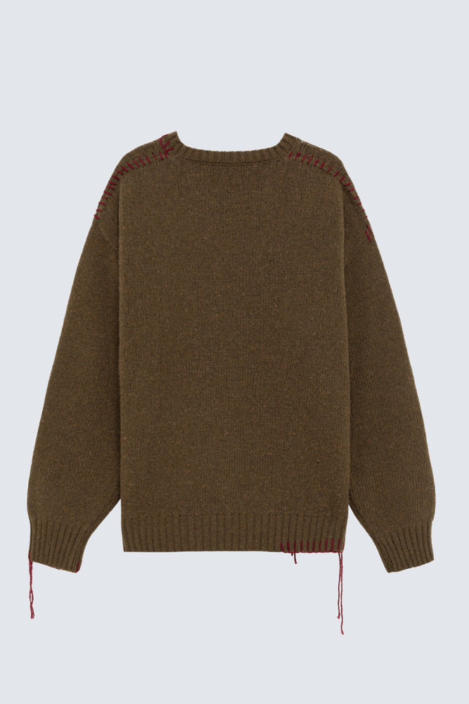 MAGLIA GIROCOLLO IN MISTO LANA