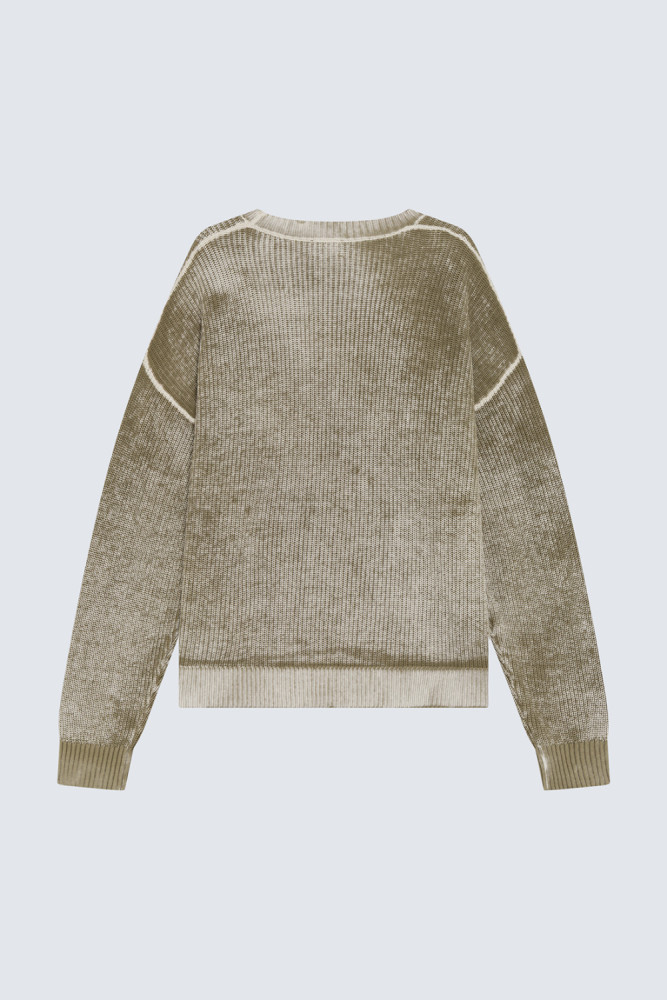 CREW NECK SWEATER WITH LOGO PRINT