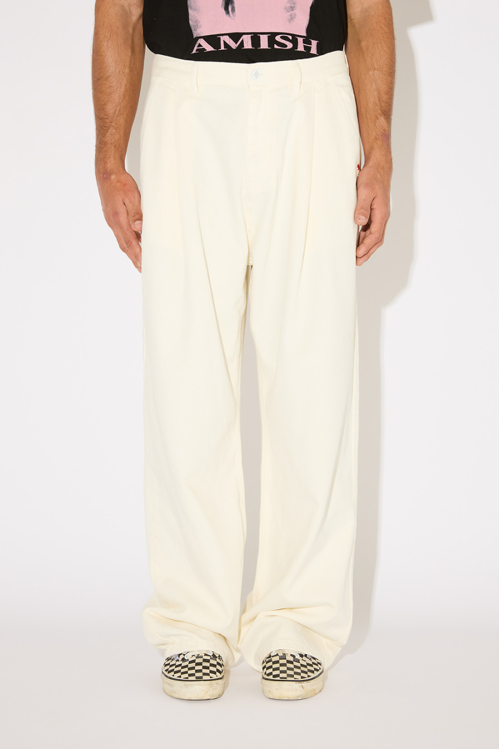 AMISH: NO GENDER PANTS IN DYED BULL