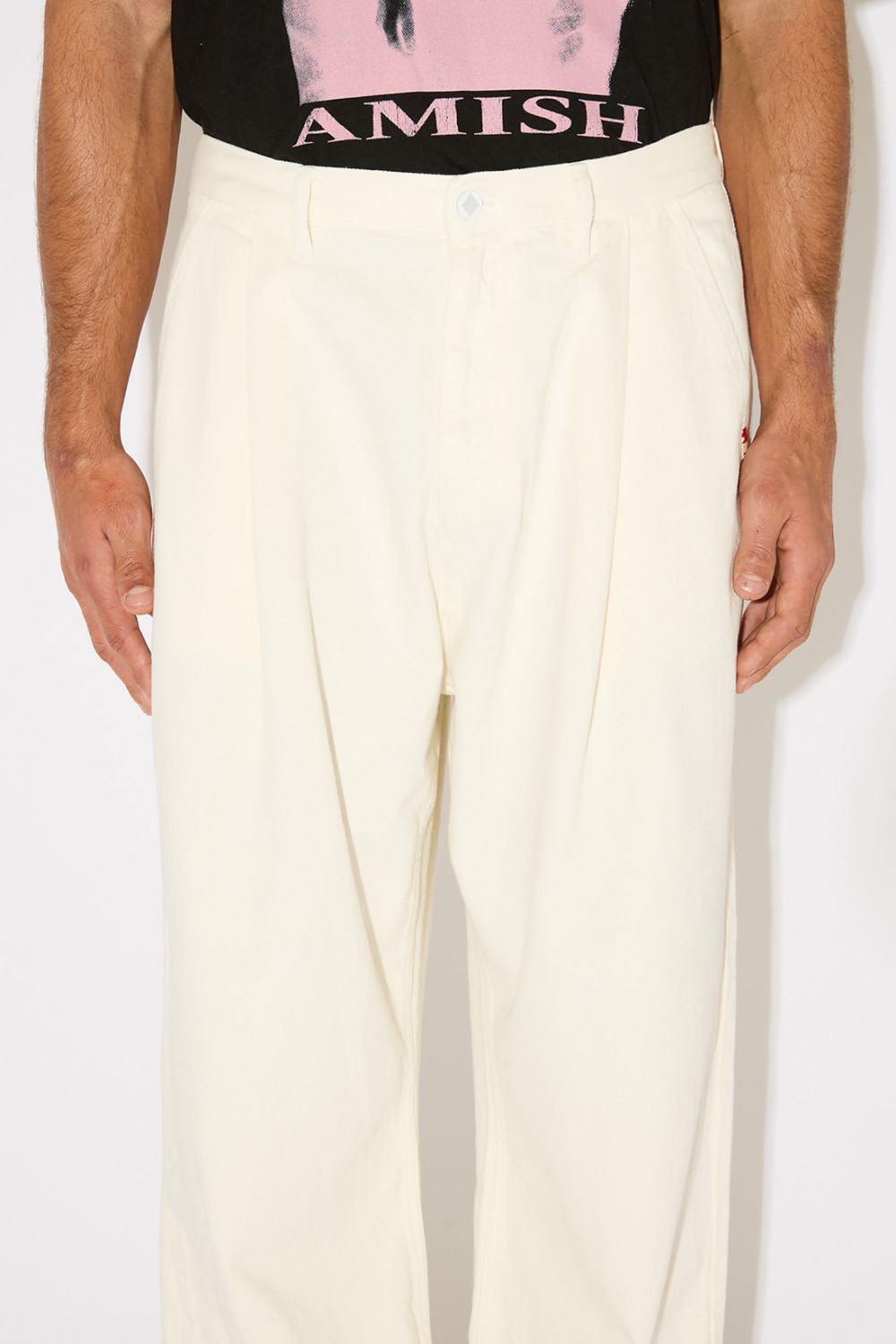 AMISH: NO GENDER PANTS IN DYED BULL