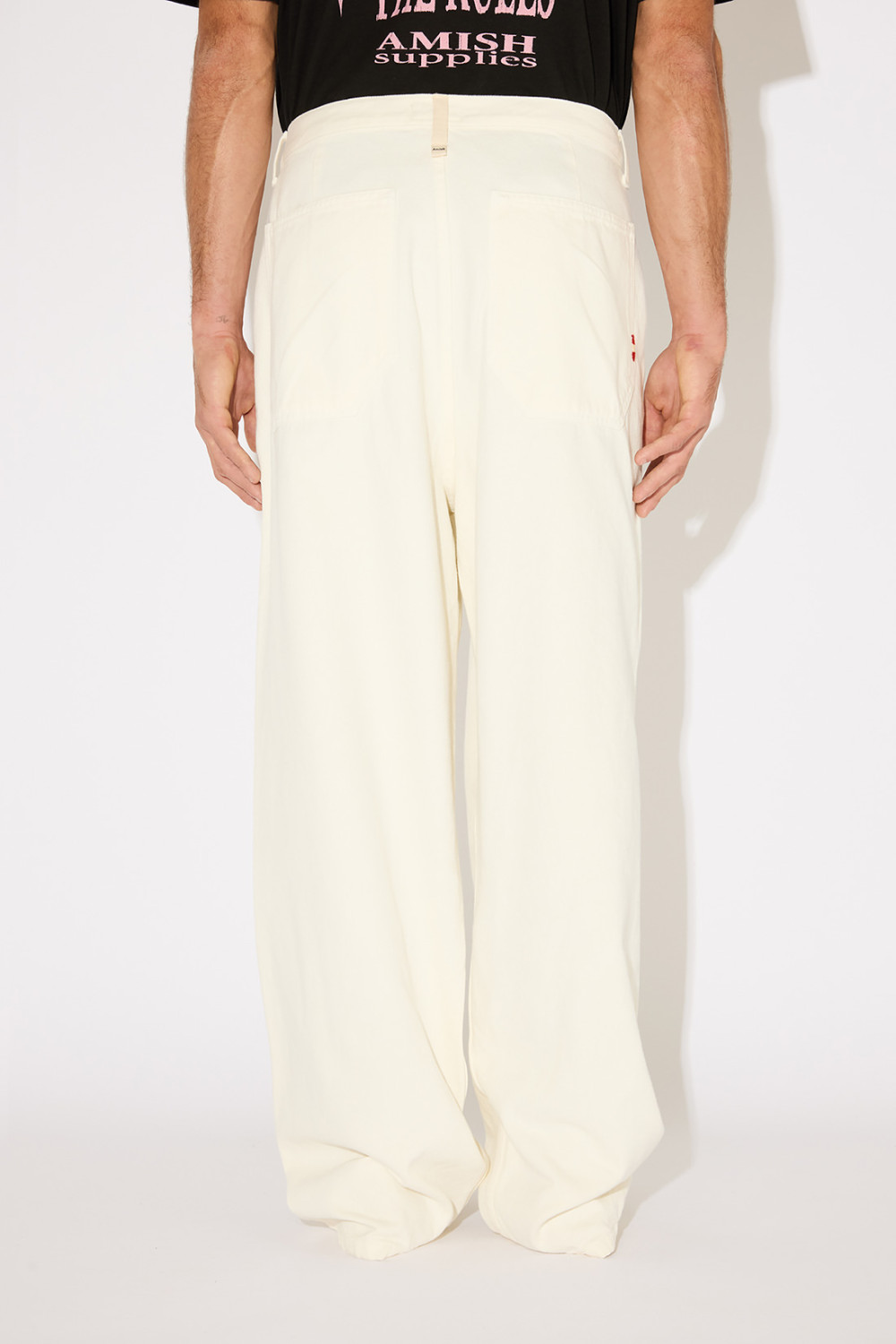 AMISH: NO GENDER PANTS IN DYED BULL