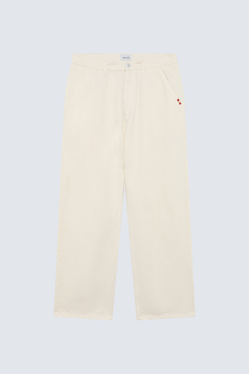 AMISH: NO GENDER PANTS IN DYED BULL