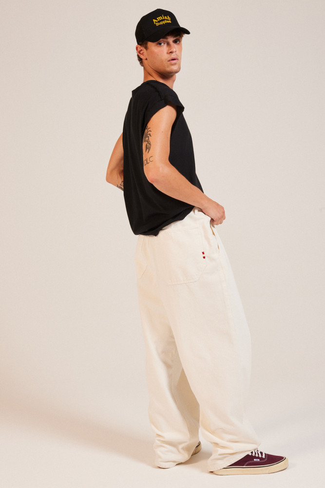 NO GENDER PANTS IN DYED BULL