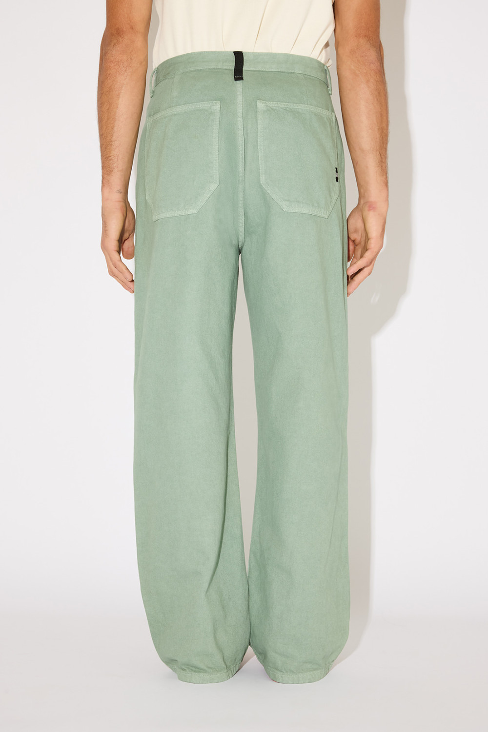 AMISH: NO GENDER PANTS IN DYED BULL