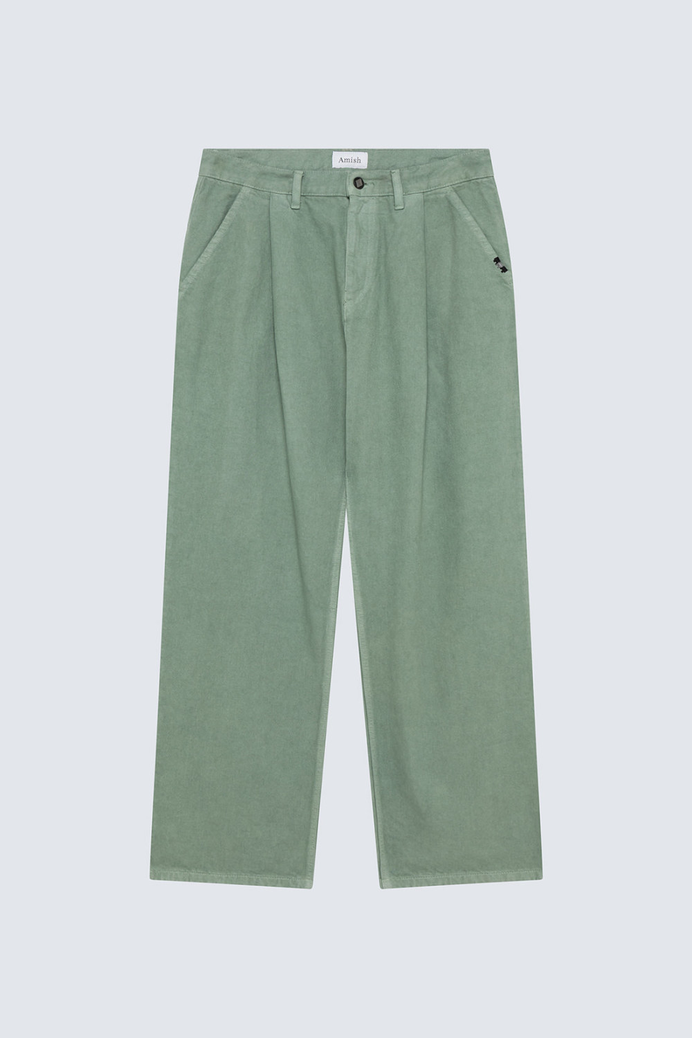 AMISH: NO GENDER PANTS IN DYED BULL