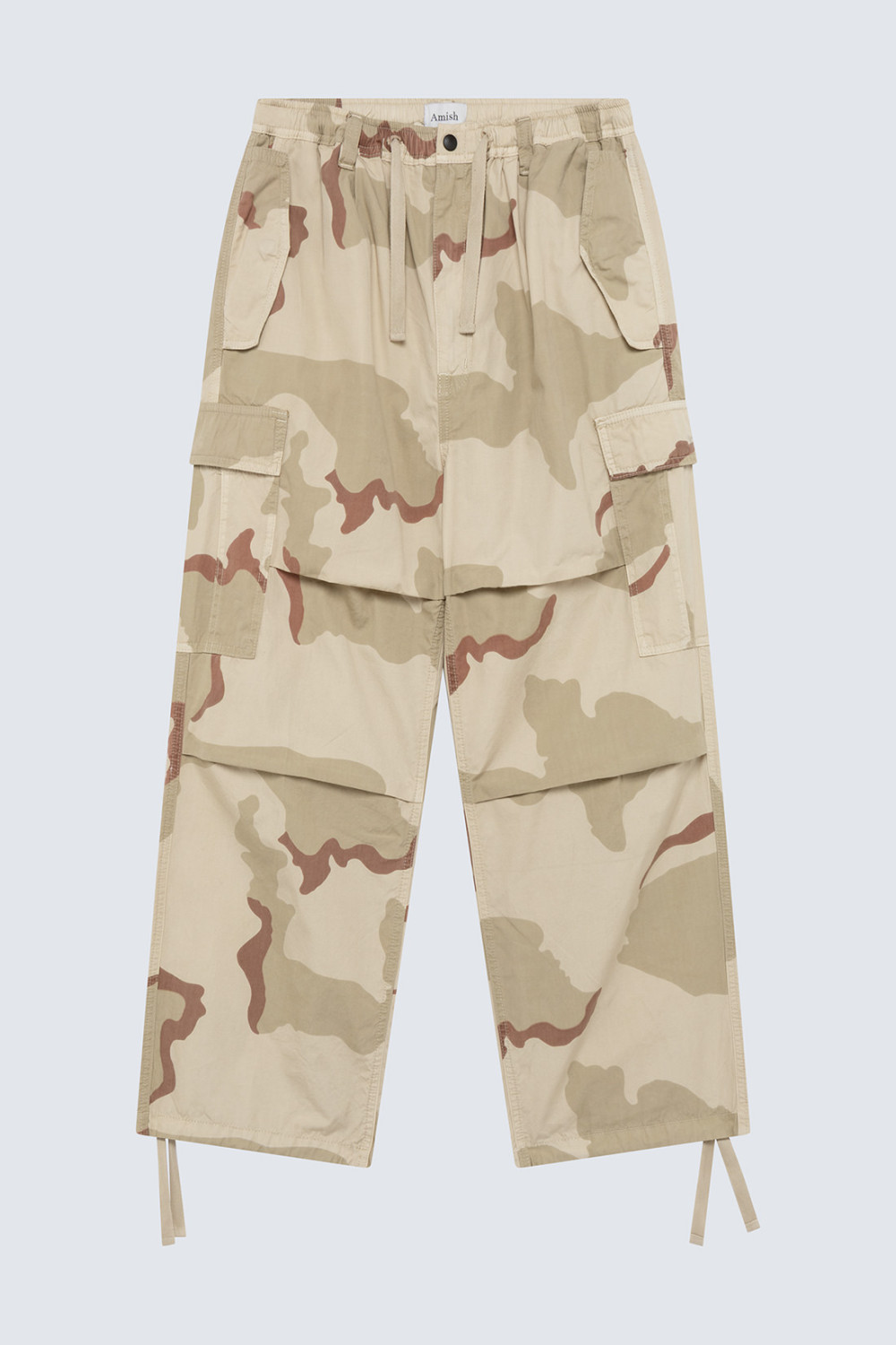 AMISH: PARA CARGO PANTS WITH CAMOUFLAGE PRINT