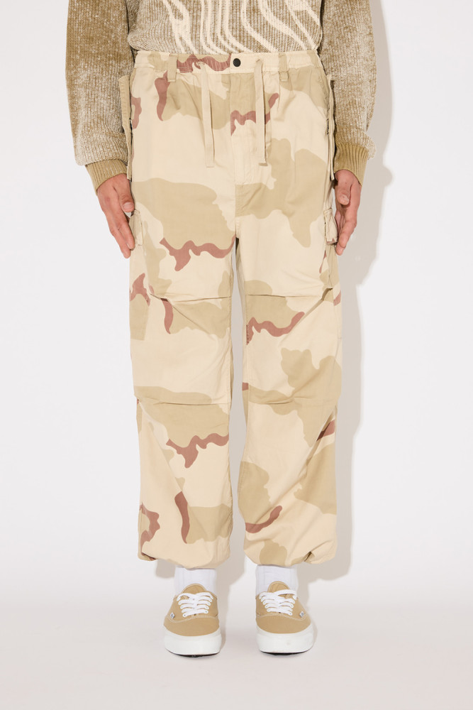 PARA CARGO PANTS WITH CAMOUFLAGE PRINT