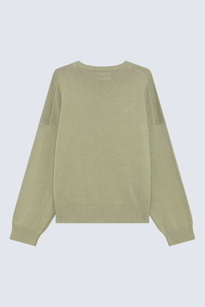 FRAY SWEATER IN COTTON WITH LOGO