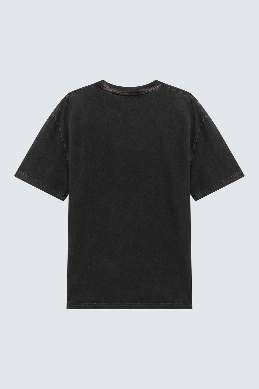 AMISH: CREW NECK T-SHIRT IN JERSEY WITH RICH CAT PRINT