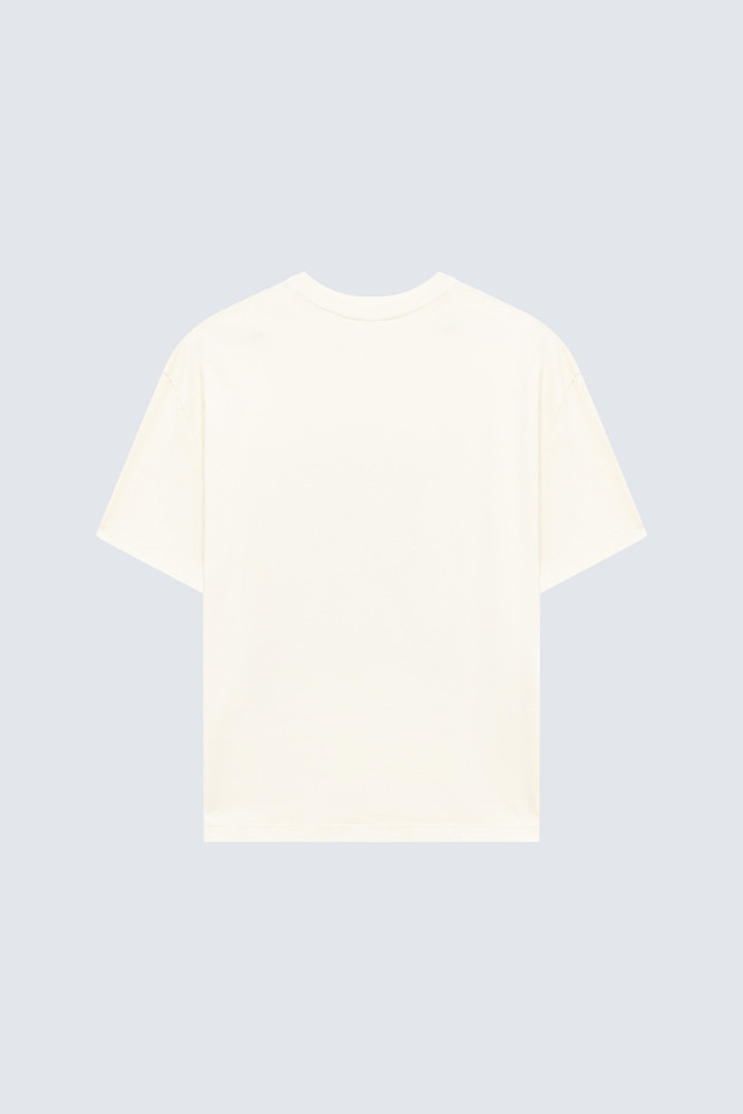 CREW NECK T-SHIRT IN JERSEY WITH SUNGLASSES PRINT