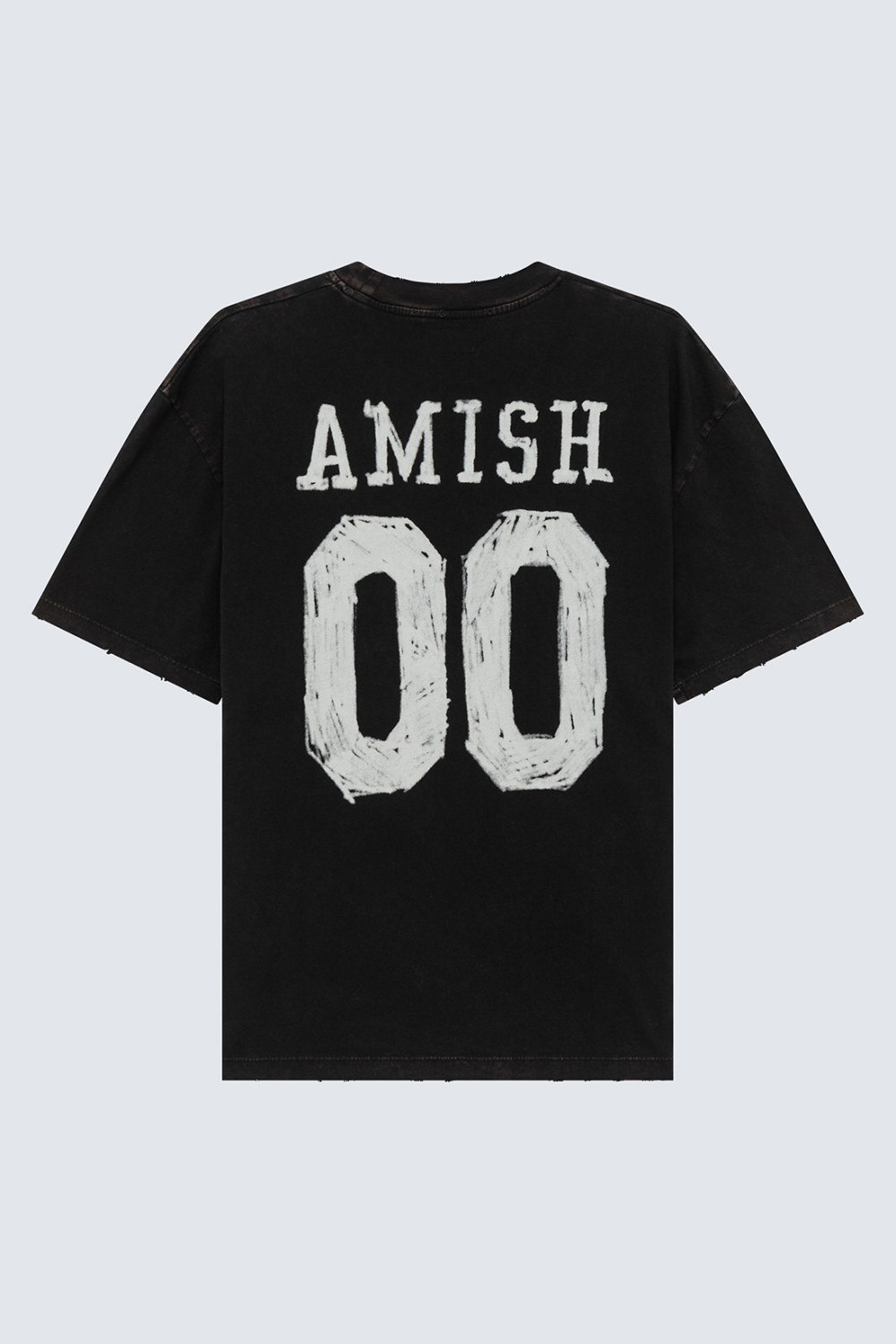 AMISH: T-SHIRT IN JERSEY WITH AMISH 00 LASER PRINT