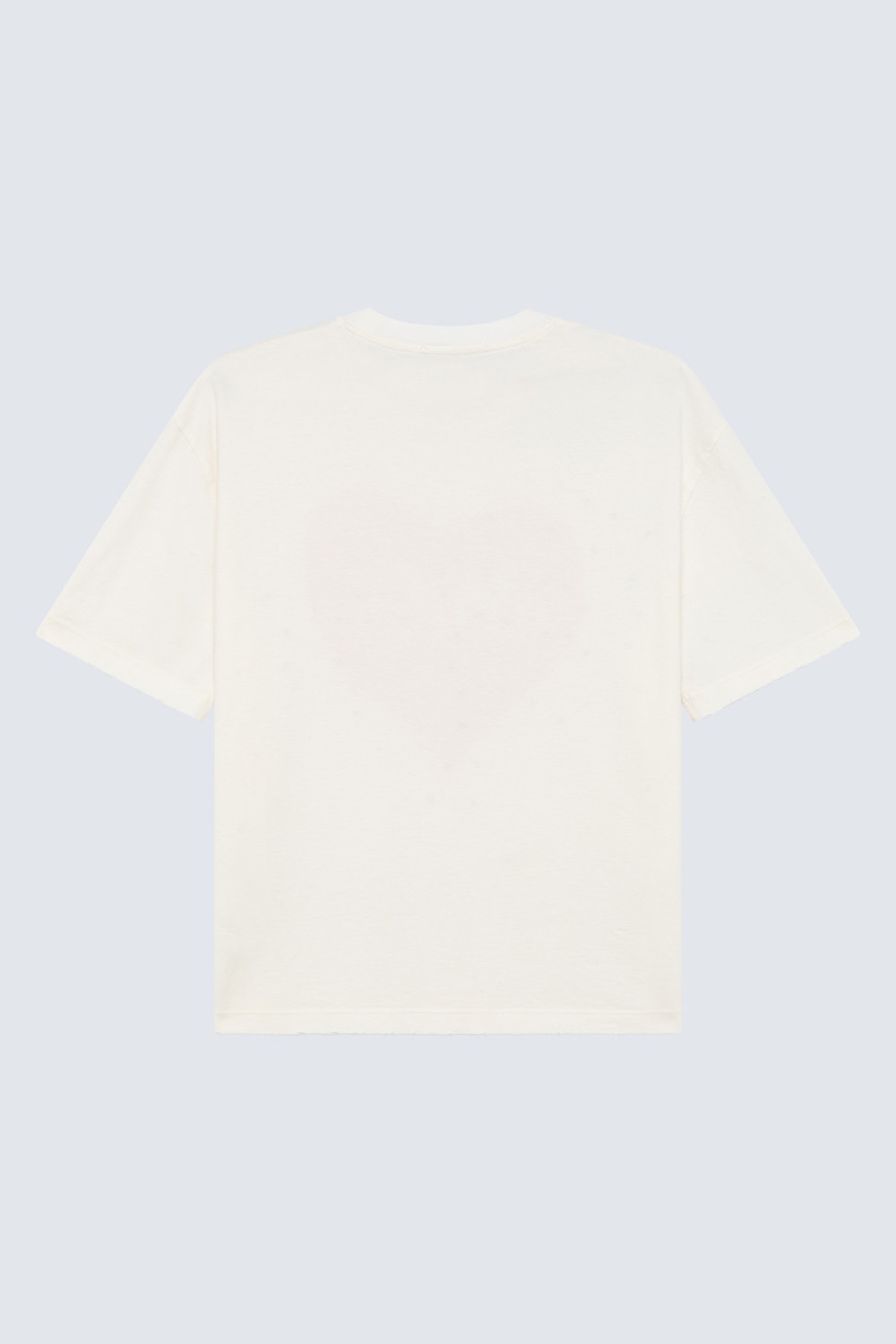 AMISH: T-SHIRT IN JERSEY WITH HEART LASER PRINT