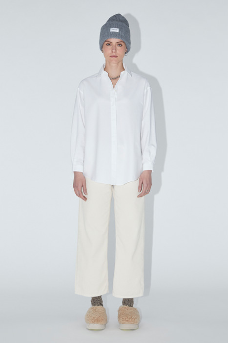 AMISH OXFORD SHIRT WITH CUT-OUT