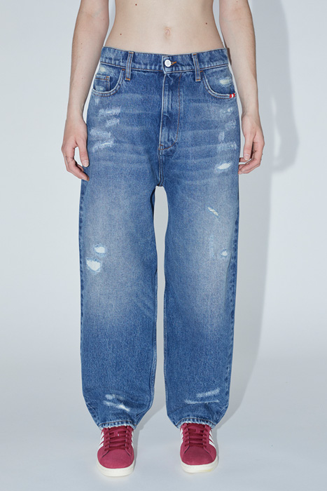 AMISH DENIM BAGGY RIPPED JEANS